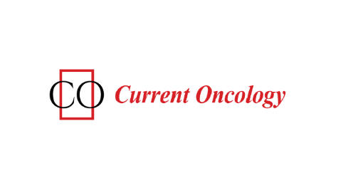 Current Oncology logo featuring the overlapping black letters "C" and "O" inside a red rectangle, with the words "Current Oncology" in italicized red text to the right. White background.